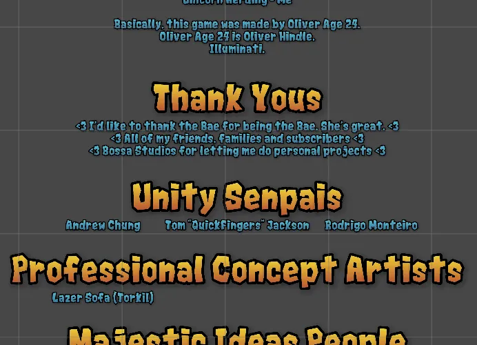 Credits So Far
